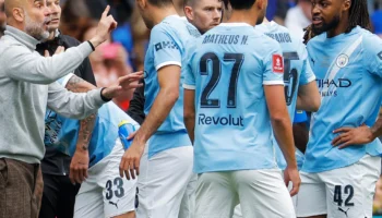 Guardiola et Semenyo : un moment marquant à Wembley