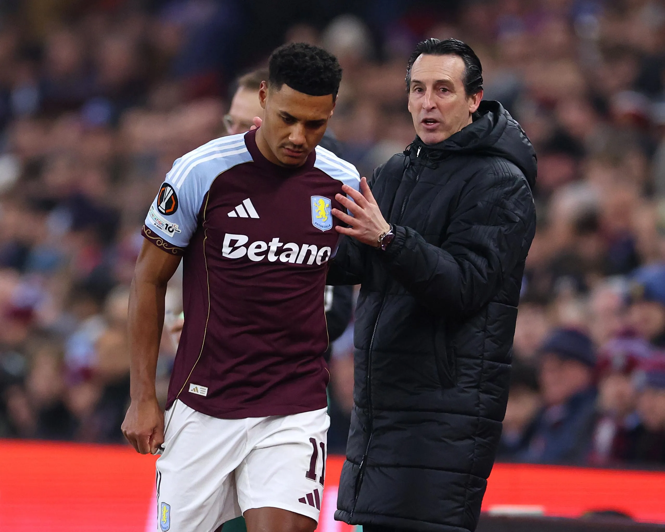 Ollie Watkins and Unai Emery