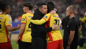 Pierre Sage exprime sa joie après la victoire de Lens en Coupe de France