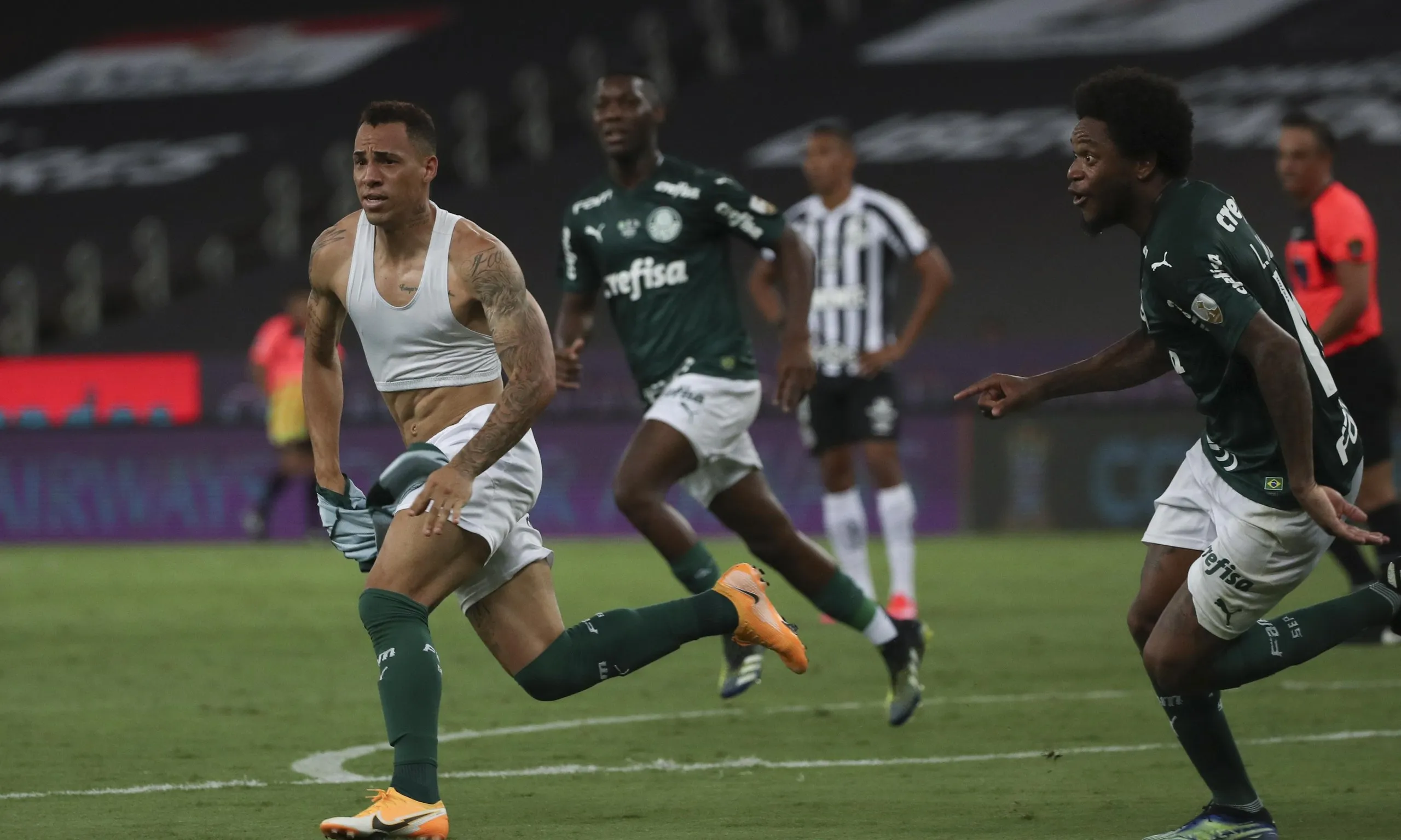 Breno Lopes celebrates his 98th-minute winner.