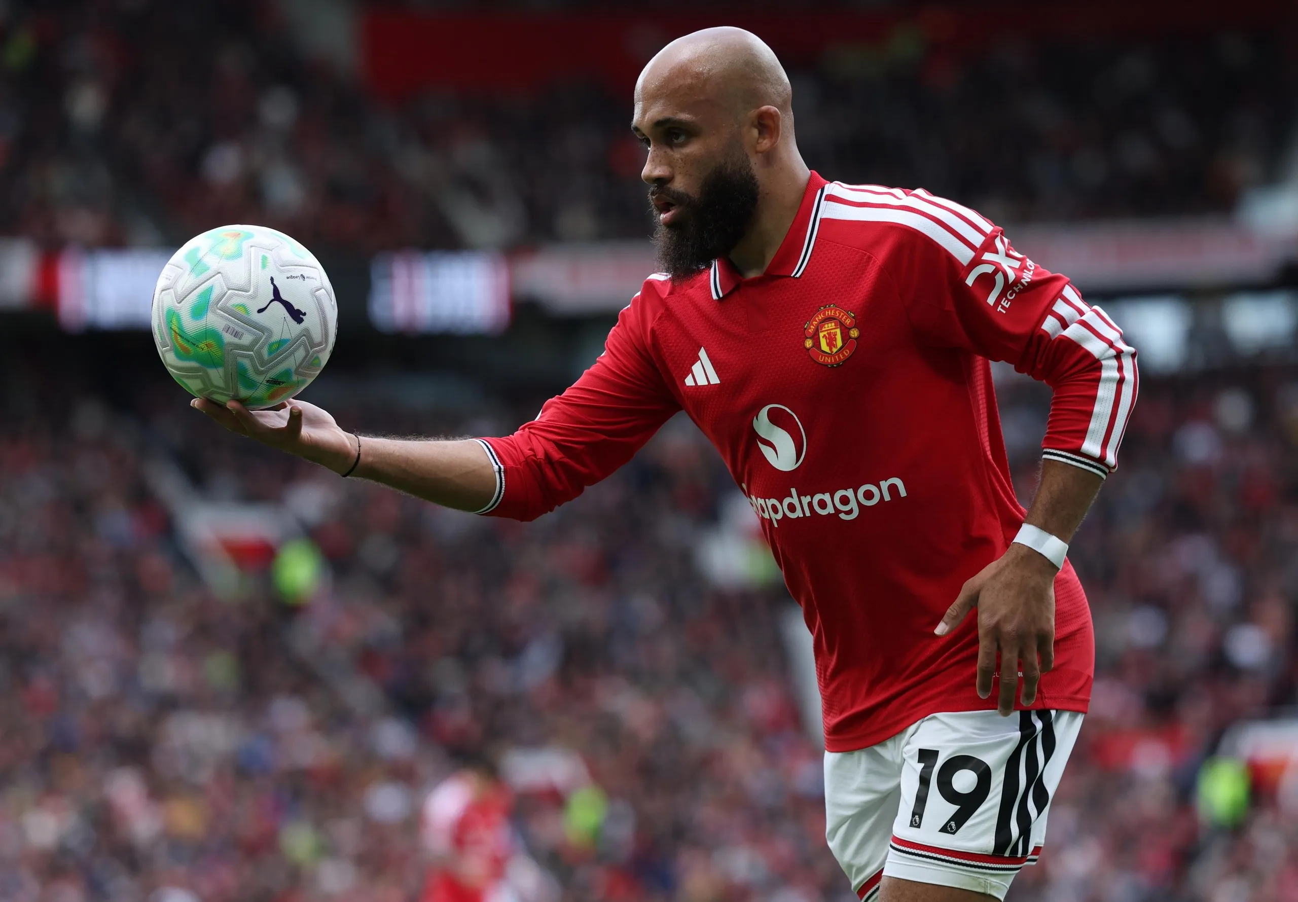 Bryan Mbeumo handling the ball in less controversial fashion