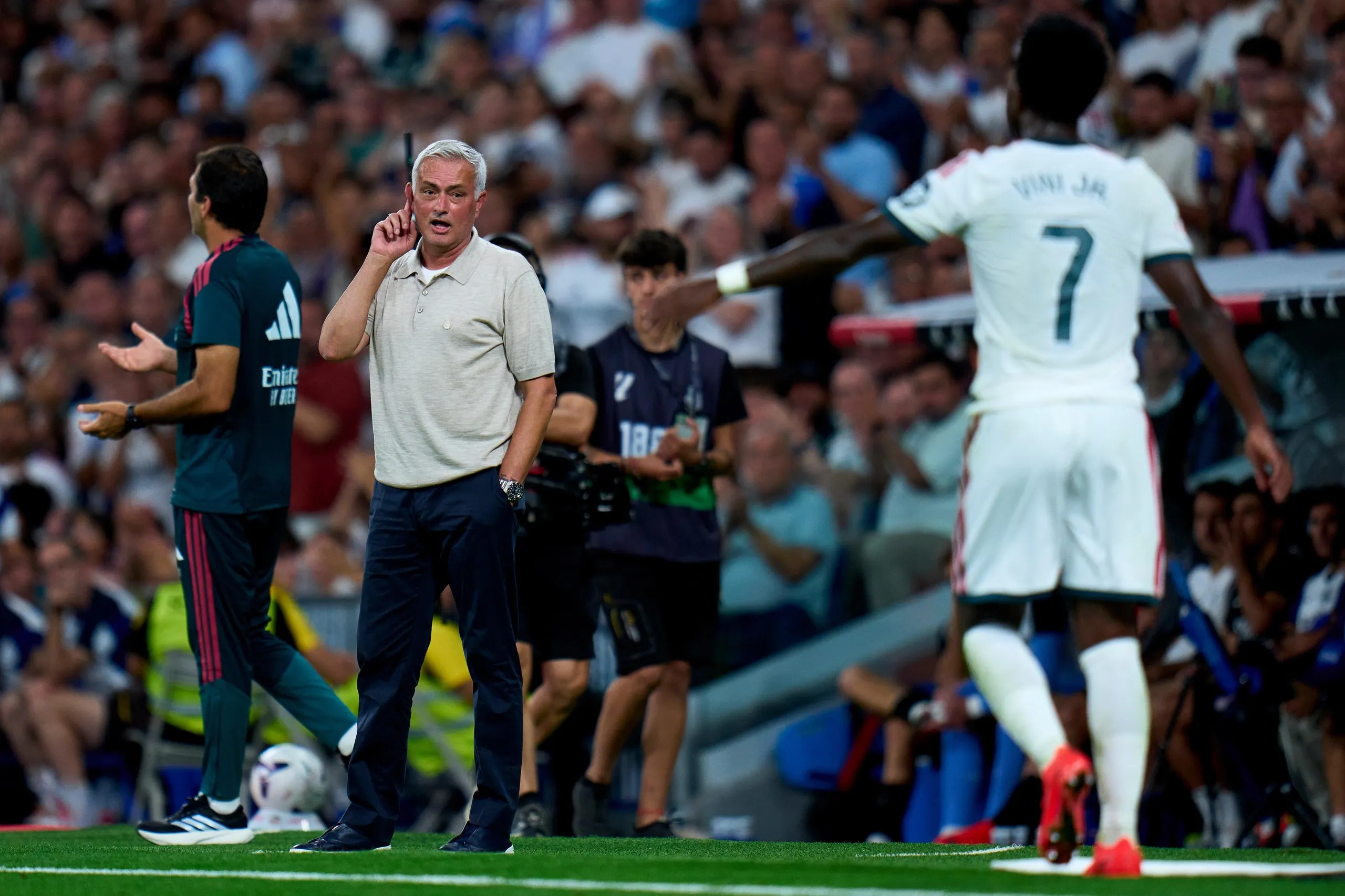 José Mourinho on the touchline