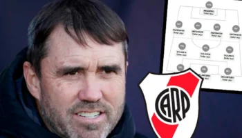 River affronte Independiente Santa Fe avec le soutien de ses supporters en Copa Sudamericana