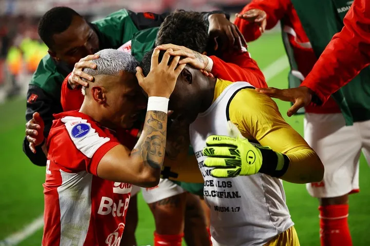 El festejo de Weimar Asprilla. (Reuters)