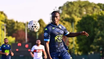 Benjamin Angoua, héros du Stade Briochin, marque contre Granville