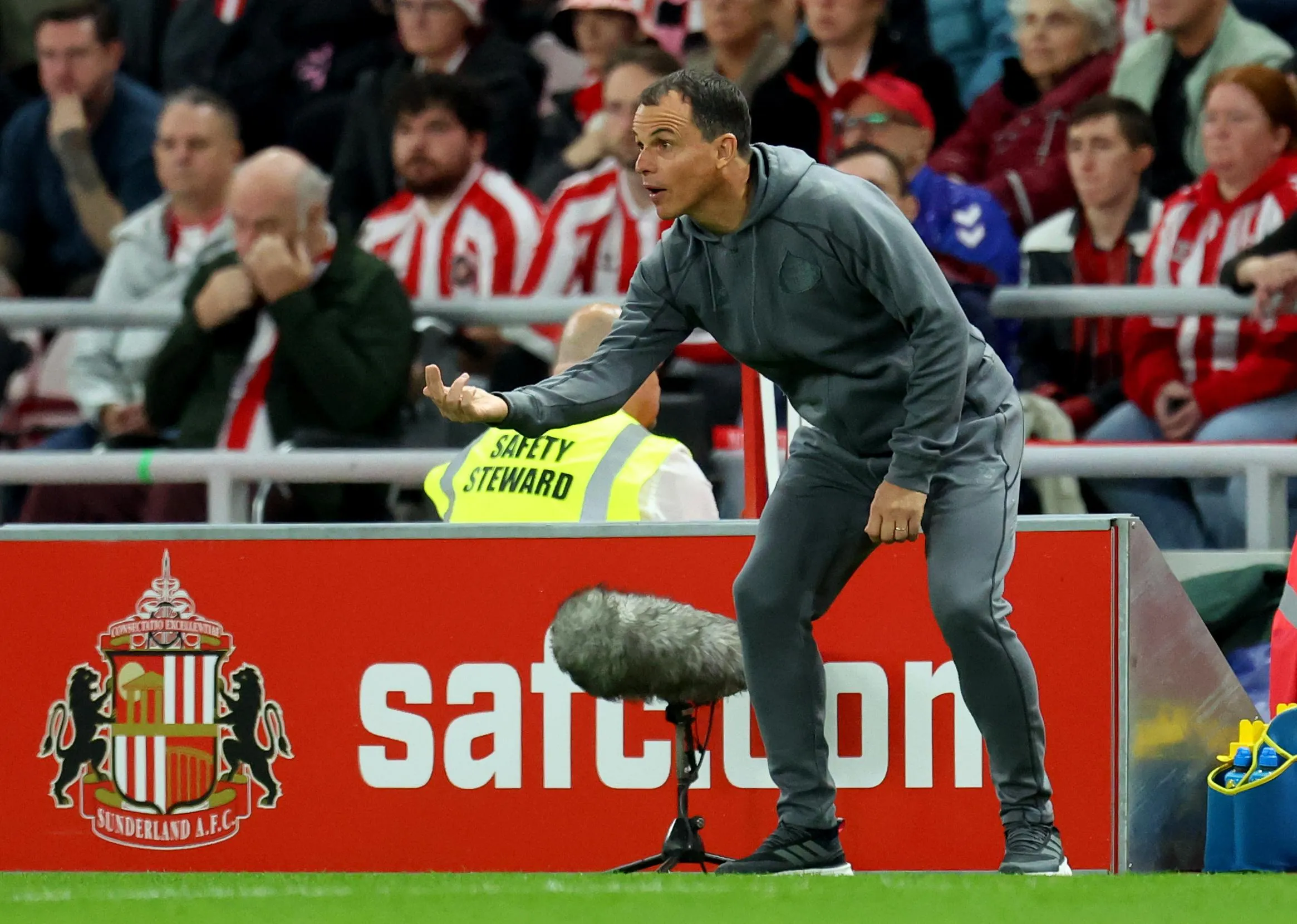 Regis Le Bris on the touchline