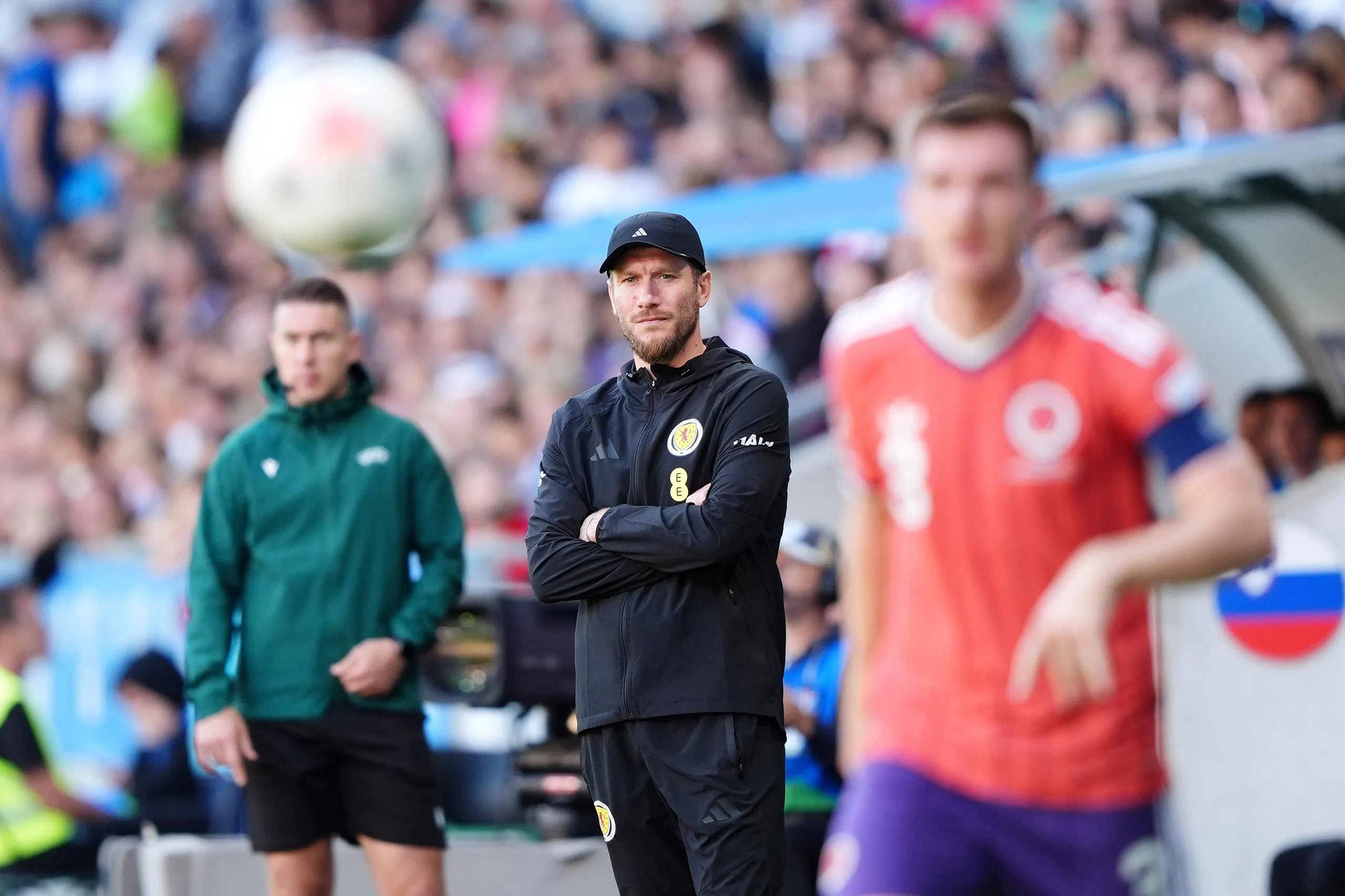 Sébastien Pocognoli looks on from the touchline