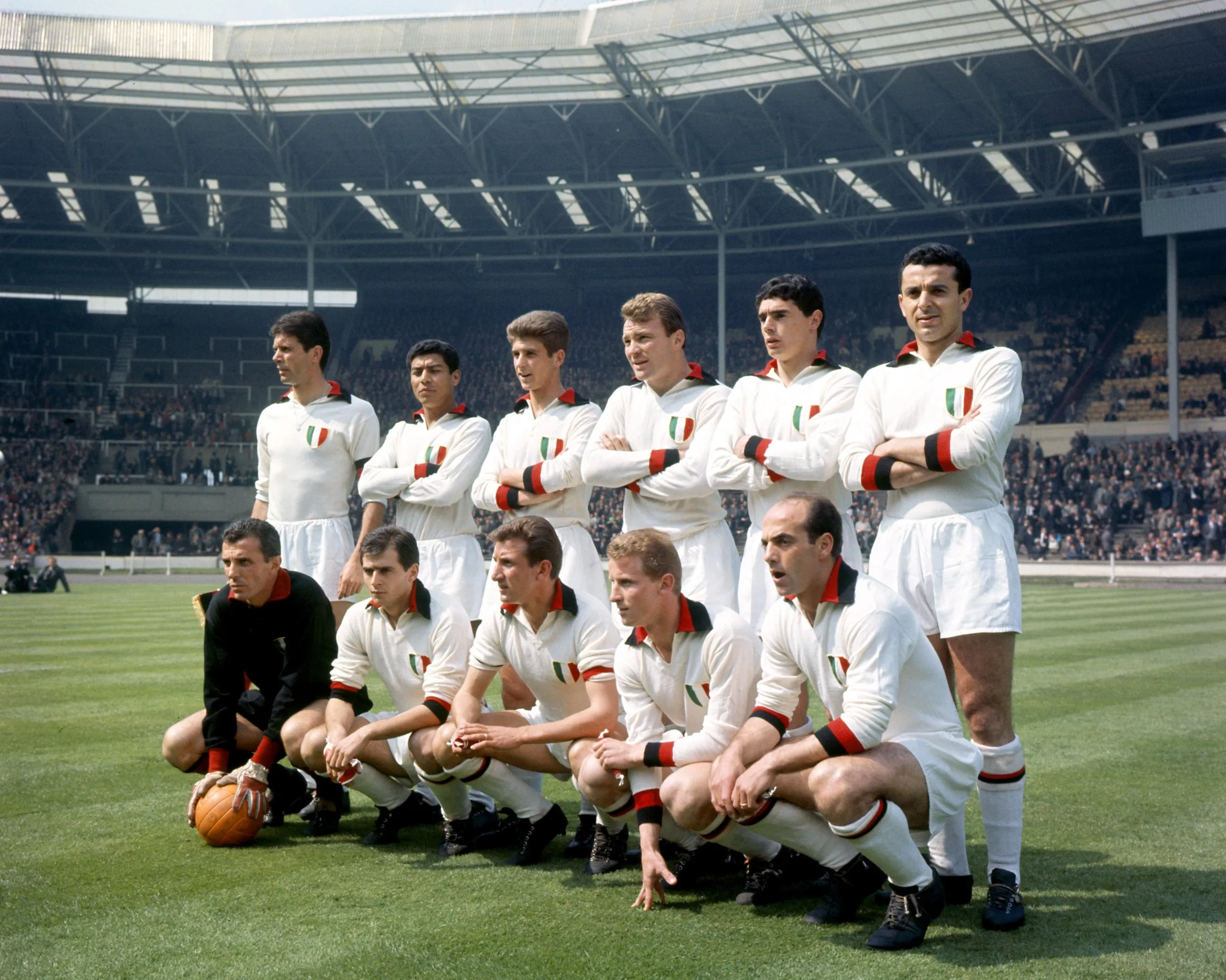 Milan’s starting XI for the 1963 European Cup final 