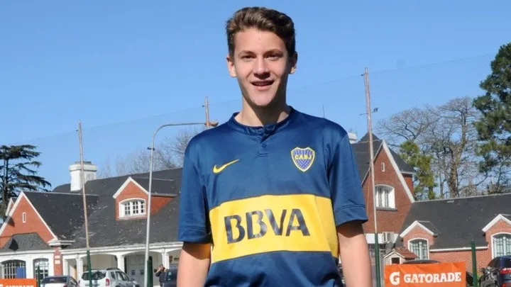 Colidio, cuando jugaba en Boca