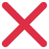 ❌