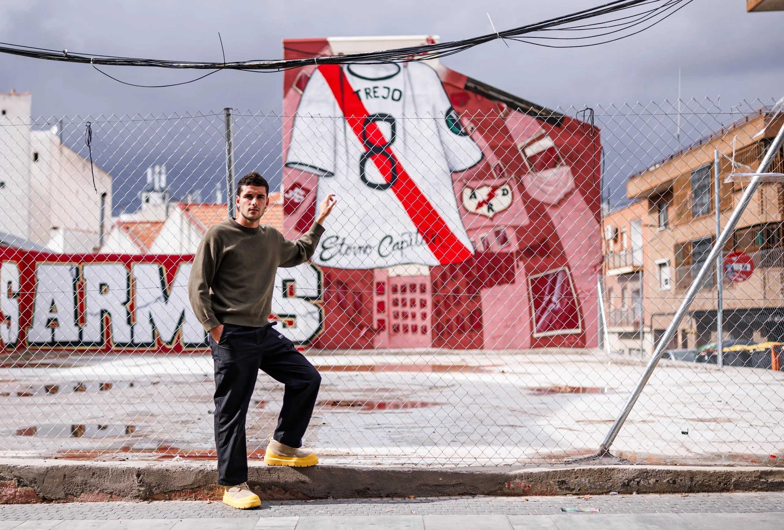 Sergio Camello in the Vallecas neighbourhood