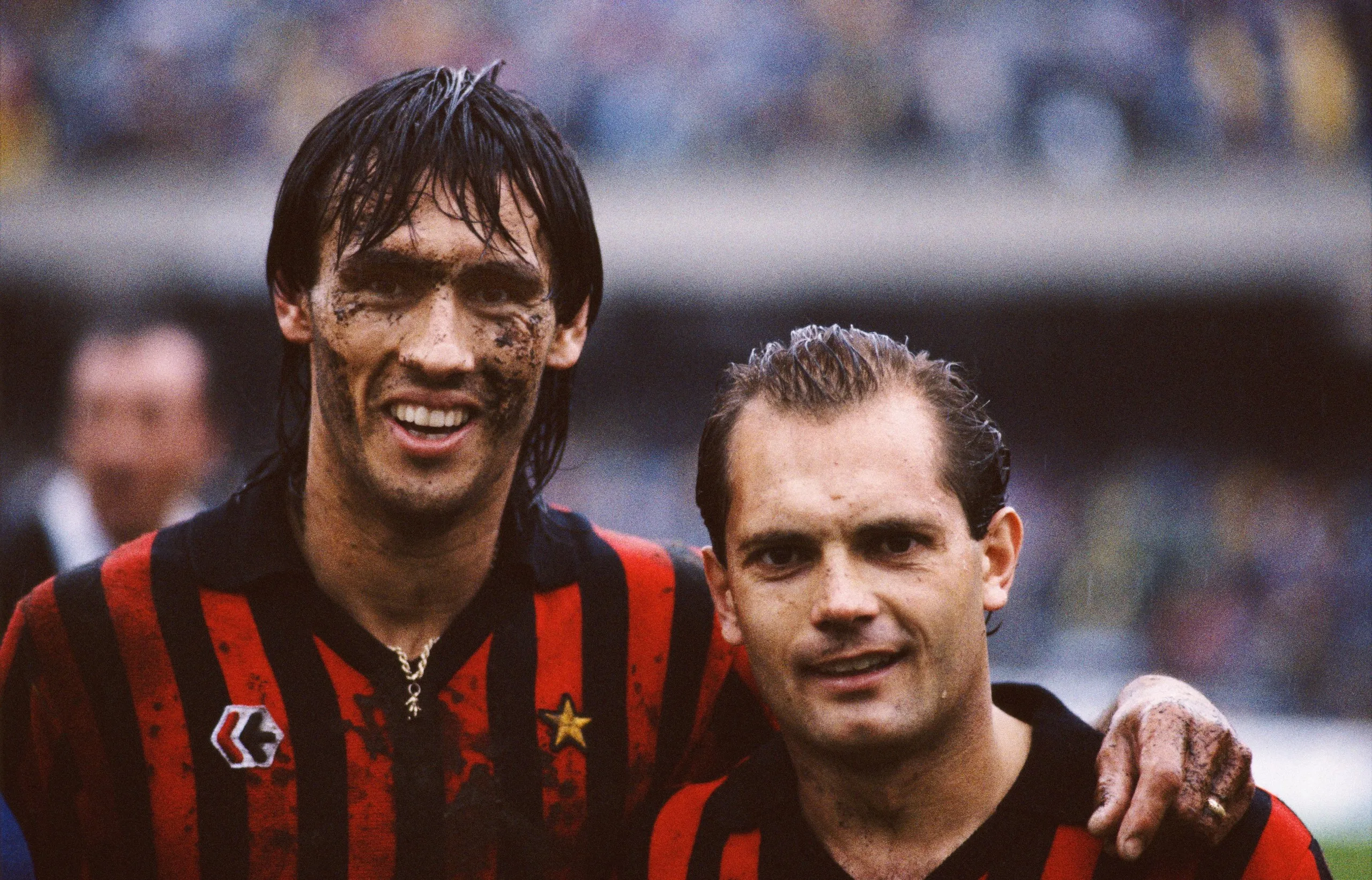 Mark Hateley and Ray Wilkins playing for Milan in 1984.