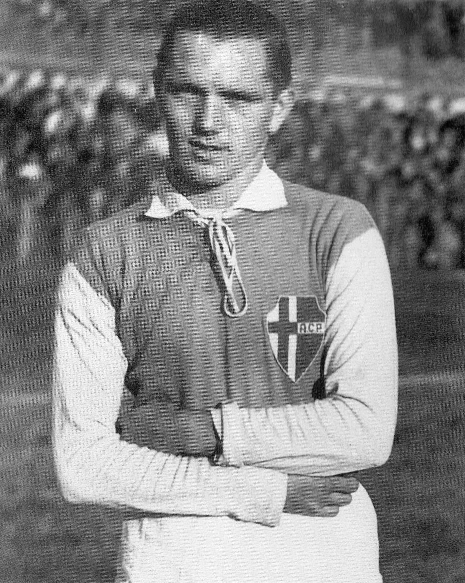 Charles Norman Adcock wearing the Padova shirt.