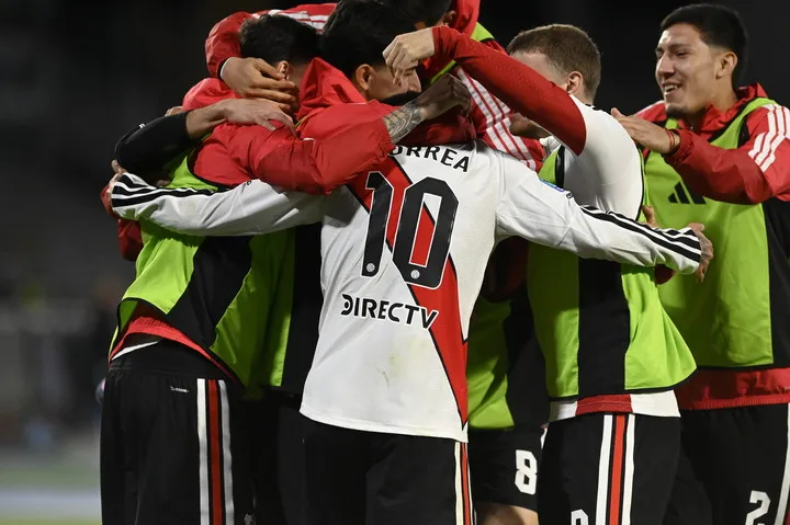 La celebración de River en Córdoba. Foto: Ariel Carreras