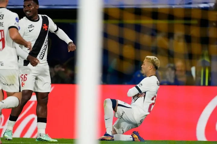 Vasco festejó en la Bombonera (AP Photo/Gustavo Garello)