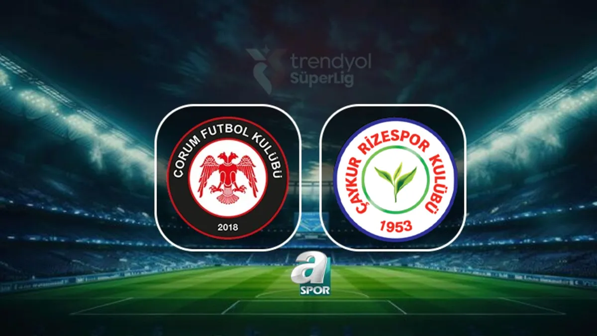 Arca Çorum FK-Çaykur Rizespor maçı saat kaçta, hangi kanalda?
