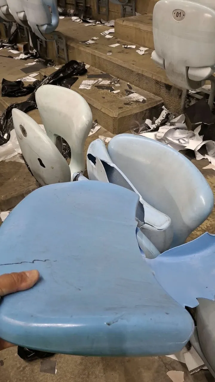 El Maracaná fue vandalizado por los hinchas de Vasco da Gama y Boca (Monica Alves)